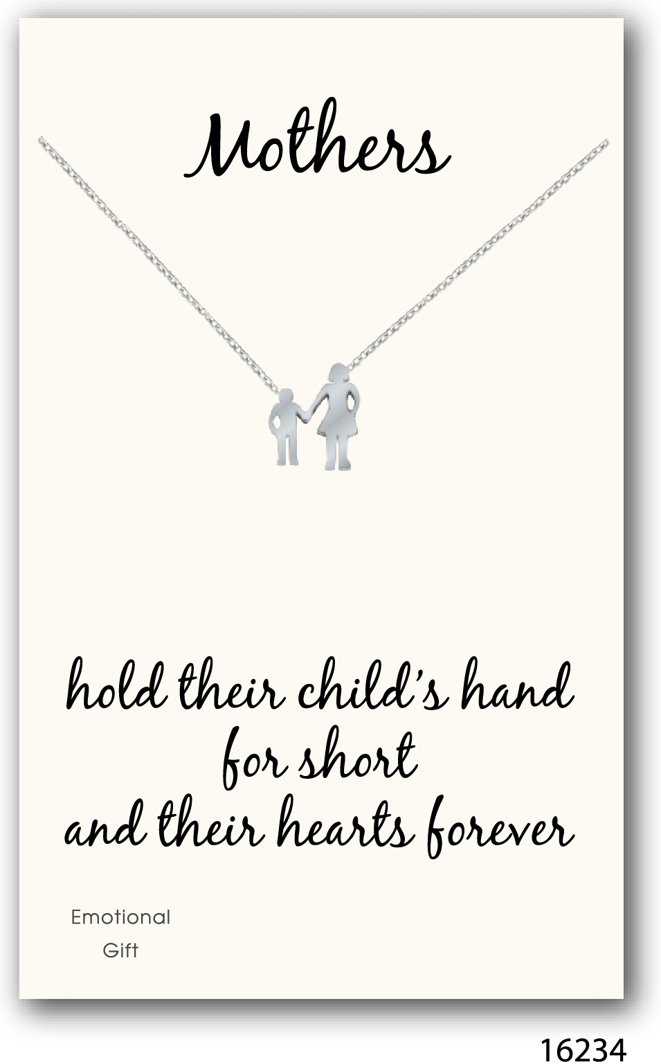 Mother&kids bond silver pendant 
